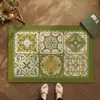 Felpudo Zona de Cambio de Zapatos Felpudo de Anillo de Seda Baldosa Americana Alfombrilla Resistente a la Suciedad Antideslizante Alfombrilla de Tierra para el Hogar