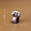 Conjunto de TV Retrô em Miniatura e Coleção de Gadgets de Viagem no Tempo, Acessórios de Decoração DIY para Casa de Bonecas, Pequenos Enfeites de Mesa