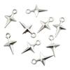 Colgante de Estrella Cuadrada Pequeña Tridimensional Multicolor Accesorios de Joyería de Aleación Vintage para Bricolaje Colgante de Collar Caliente de Venta Transfronteriza