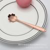 Cuchillo y tenedor para pastel de luna de postre para el hogar, dorado, de acero inoxidable de alta calidad, cuchillo y tenedor para pastel, mesa de postre de alta gama, pastel de titanio dorado