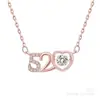 Nuevo Collar 520, No se Desvanece, para Mujer, Verano, Gama Alta, Nicho, Colgante de Celebridad de Internet, Versátil, Lujo Ligero, Accesorio de Cadena para Clavícula