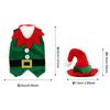 Ropa Navideña Transfronteriza Decoración Set de Botella de Vino Navideño Elfo de Dibujos Animados Set de Vino Decoración de Ambiente de Fiesta Accesorios