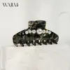 Pinza de tiburón de acetato de alta calidad estilo europeo y americano WJia, pinza de pelo de lujo ligero de moda, pinza para coleta alta