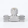 Conector de Virola de Acero Inoxidable 304 Recto Pu Tres Vías Pe Instrumento Tubería de Cobre Conector Intermedio