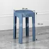 Taburete de plástico engrosado para uso doméstico, apilable, adecuado para mesas de comedor, cómodo para sentarse a largo plazo, taburete de molino de viento, taburete redondo de plástico