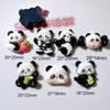 Accesorios de resina al por mayor accesorios diy zapatos hechos a mano flor vaso de agua pasta pegamento en crema tocado infantil parche artes marciales panda