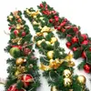Decoraciones Navideñas Guirnalda de Bolas de Colores 2.7m Encriptada Vid de Árbol Colgante para Escaleras Diseño de Escena para Centro Comercial Hotel