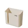 Caixa de lenços para porta de armário de parede, prateleira de armazenamento para filme plástico de cozinha e sacos de lixo, prateleira de armazenamento multifuncional sem furar