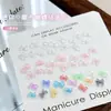 Mini Decoraciones Transparentes de Uñas con Moños Paquete Mixto 2026 Nuevo Transparente Blanco Rosa Coloridos Pequeños Moños Pedrería para Uñas Pequeños Accesorios