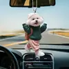 Presente para amigos: Novo pingente de bolsa transfronteiriça em acrílico, acessório criativo de chaveiro plano para carro, decoração de carro