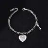 Pulsera de Cadena con Colgante Redondo y Cuadrado de Mancuerna Retro Punk Hip-Hop para Hombres y Mujeres, Joyería de Mano Inspiradora para Fitness Tú y Yo