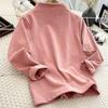 Camiseta Básica de Media Cuello Alto para Niños, Terciopelo Alemán de Doble Cara, Tops Cálidos para Bebés Niños y Niñas, Tallas Pequeña y Mediana, Ropa Interior de Otoño e Invierno para Niños, Mangas Largas