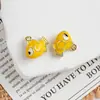 Pez Payaso Rayado Tropical Colgante Tridimensional DIY Materiales para Accesorios de Collar Pulsera Aretes con Cuentas