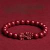 Nova Pulseira Cinnabar Roxo Areia Dourada Doze Contas Dragão Zodíaco Ano de Nascimento Ano Pulseira Pixiu Modelo Casal para Atrair Riqueza e Transferir Sorte