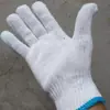 Luvas de Fio Fino de Algodão Cinza para Venda por Atacado, Ferramentas de Ferragens, Presentes, Resistentes ao Desgaste, Antiderrapantes, Oficina, Canteiro de Obras, Proteção Industrial para Trabalhadores