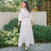 Vestido de estilo étnico de verano nuevo Yunnan Qinghai Xinjiang Sanya Tailandia playa desierto foto vestido