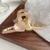 YHJ Accesorios para el Cabello Nuevo Pinza de Ácido Acético Pinza de Tiburón Corazón Pinza de Tiburón de Aleación para la Parte Posterior de la Cabeza