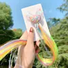 R Celebridad de Internet Transfronteriza Accesorios para el Cabello de Niños Unicornio Estrella Peluca de Colores Pasador Pinza de Pelo de Moño para Niñas Femenino