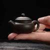 Mini pote de areia roxo criativo tamanho pequeno pote de bolso para dedo tamanho pequeno brinquedo de chá enfeites de animais de estimação conjunto de chá kung fu