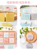 Molde para Galletas Cuadrado Redondo con Forma de Ola, Juego de Cortadores de Fondant con Marco Rectangular Arqueado para Bendiciones, Herramientas para Hornear