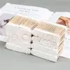 Bastoncillos de Algodón Desechables para Limpieza de Oídos, Doble Punta, En Caja, Bastoncillos de Algodón Estériles, Palo de Madera, Punta Puntiaguda, Bebé