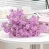 Flor Artificial Hortensia Morada Rosa Flor Artificial Decoración Arreglo Floral Sala de Estar Decoración Boda Diseño Auditorio Flor Falsa Fábrica Venta al Por Mayor