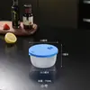 Caixa de Almoço Espessa para Micro-ondas Plástico Redondo Crisper Congelado Geladeira Tigela de Conservação de Frescor Caixa de Aquecimento para Micro-ondas
