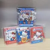 Livro com Cadeado Mini Senha Maçã KT Gatinho Fofo Unicórnio Kitty Com Cadeado Caderno Espiral Livro de Folhas Soltas Notas Adesivas