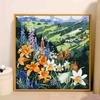 Pintura a Óleo Digital DIY Pintura de Paisagem Tamanho Pequeno 20*20cm Pintura de Decoração para Sala de Estar Pintura para Pendurar Presente para Crianças Colorir Acrílico