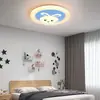 Lámpara Nueva Estilo Crema para Habitación Infantil Niñas Techo Dormitorio Protección Ocular Conejo Princesa Arcoíris Estilo Dibujos Animados