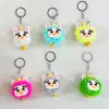 Novo chaveiro de unicórnio arco-íris, com um fofo pom-pom de desenho animado, perfeito como pingente de bolsa ou acessório de chave, adorável enfeite de pelúcia