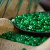 Contas de Ábaco Verde Jadeíta para Fazer Pulseiras DIY e Acessórios para Cordão