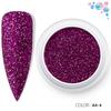 Juego de sombras de ojos moradas con lentejuelas coreanas estilo ins, polvo de lentejuelas para decoración de uñas, joyería con destellos láser mixtos, pegamento para esmalte de uñas