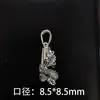 Nuevo Estilo Colmillo de Lobo Colmillo de Perro Accesorios de Gorra Aleación de Plata Tibetana Cabeza de Lobo Hombres Negro Colmillo de Perro Colmillo de Animal Accesorios de Gorra