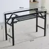 Estrutura de Mesa Dobrável, Suporte de Mesa Longa, Estrutura de Ferro de Camada Dupla/Camada Única, Pernas de Mesa, Pernas de Estrutura de Mesa Dobrável em Ferro Artístico com Travessas