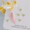Accesorios para Uñas con Forma de Lazo Estilo Francés Pintados en Spray Tridimensionales Dulces Decoraciones para Uñas Brillantes de Color Sólido Accesorios Metálicos