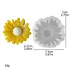 Molde de Silicone em Forma de Margarida Tridimensional DIY Velas de Aromaterapia Decoração Ornamentos Mousse de Chocolate Resina Gesso Molde