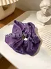 Scrunchie Oversized de Organza Floral, Elástico de Cabelo Super de Conto de Fadas e Alta Elasticidade, Fornecimento Atacado, Direto do Fabricante