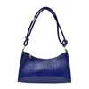 Bolsa Tote de Comércio Exterior com Padrão de Crocodilo, Textura Simples, Moderna, Bolsa de Ombro, Bolsa de Mão Tendência, para o Trabalho, Portátil, Ombro Único, Bolsa Feminina