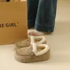 Zapatos de Mujer Pequeños Aumentadores de Altura Zapatos Birkenstock para Mujer 2026 Temperamento Moderno Invierno Zapatos Peludos con Forro de Terciopelo Persona Baja Aumentadores de Altura Zapatos de Algodón