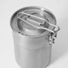 Olla de cocina ligera para exteriores, taza de café industrial vintage de acero inoxidable, taza de agua plegable portátil para escalada de montaña, viajes y acampada