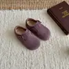 XSHX Boken Shoes 3.0 Infantil Couro Camurça Bovino de Topo Lastro Largo Bico Manga Estilo Retro Coreano para Meninos e Meninas, Outono 26