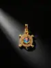 Colgante de Animal con Zirconia Microincrustada Temática Oceánica Tortuga Marina Delfín Pulpo Accesorios para Joyería DIY Comercio Electrónico Transfronterizo Al por Mayor