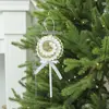 Decoraciones Creativas Navideñas Transfronterizas Colgantes de Caramelo de Bastón de Espuma Lazos de Paleta Navideña Adornos de Bolas Navideñas