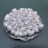 Perlas de Agua Dulce Sueltas 8-11 mm Coloridas Barrocas Sin Agujero Perlas Sueltas Anillo Colgante Pendientes Collar Pulsera DIY