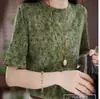 Dropshipping Verano 2026 Nueva Moda Cuello Redondo Elegante Versátil Estampado Adelgazante Juvenil Camiseta Top