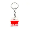 Llavero de Fruta de Dibujos Animados con Expresión Bendición Homófona Acrílico Impresión Doble Cara Mochila Colgante Lindo