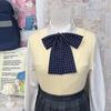 Uniforme JK Original Fofo de Marinheiro com Gravata Longa, Estilo Universitário JK Bolinhas Laço de Estudante
