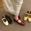 Zapatos planos Mary Jane de una sola tira estilo francés para mujer, nuevos bailarinas de verano 2026 con punta redonda