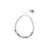 Pulsera de Helado con Cuentas de Flor de Aceite de Gota Colorida para Mujer Joyería Nicho de Lujo Ligero Exquisita Pulsera para Novia Nueva Moda